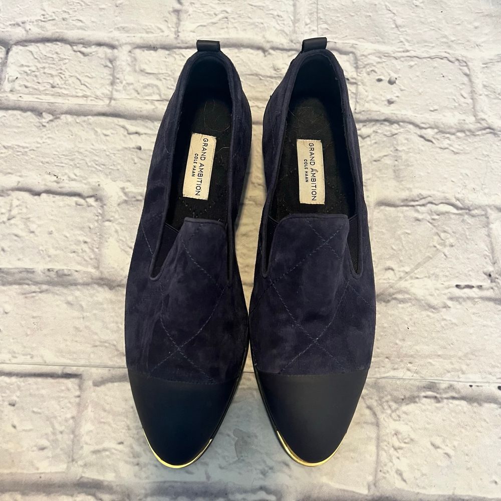 Cole Haan, Grand Ambition, Navy Blue Suede Loafers * 8.5M